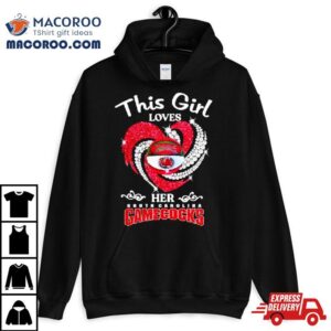 This Girl Loves Her South Carolina Gamecocks Diamond Hear Tshirt