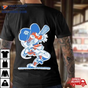 Tigers Cartoon Baseball Team Detroi Tshirt