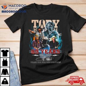 Toby Keith Guitar Years Thank You For The Memories Signature Tshirt