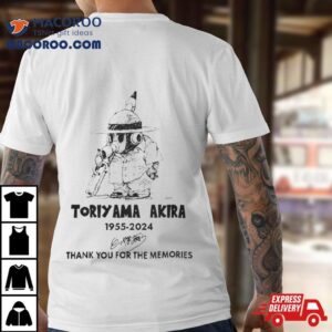 Toriyama Akira Thank You For The Memories Signatures Tshirt