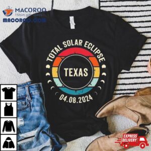 Total Solar Eclipse Texas Sun Moon Totality Great American Vintage Tshirt