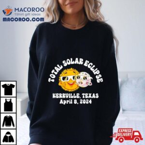 Total Solar Eclipse Kerrville Texas April Tshirt