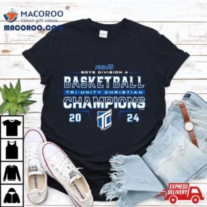 Tri Unity Christian 2024 Mhsaa Boys Basketball D4 Champions Shirt