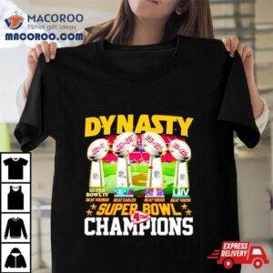 Trophies Dynasty Super Bowl Champions Time Tshirt