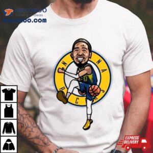 Tyrese Haliburton Indiana Pacers Player Cartoon Tshirt