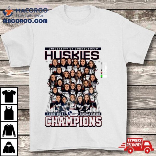 Uconn Huskies University Of Connecticut 2023 2024 Regular Season Champions Shirt