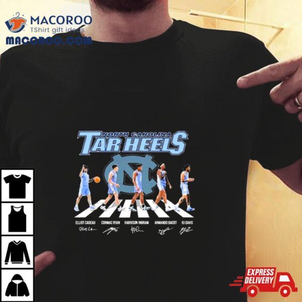 Unc Tar Heels Basketball Abbey Road Cadeau Ryan Ingram Bacot And Davis Signatures Shirt