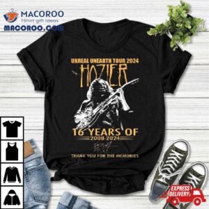 Unreal Unearth Tour Hozier Years Of Thank You For The Memories Signature Tshirt