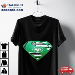 Usa Flag Inside New York Jets Superman Tshirt