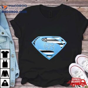 Usa Flag Inside North Carolina Tar Heels Superman Shirt