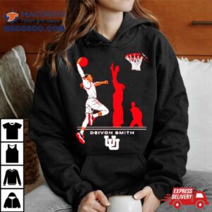 Utah Basketball Deivon Smith Superstar Pose Tshirt