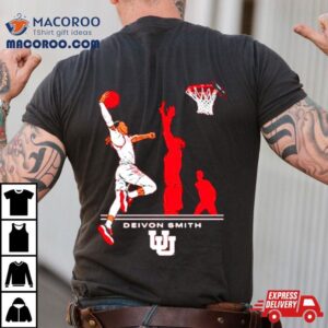 Utah Basketball Deivon Smith Superstar Pose Tshirt