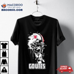 Utah Utes Go Utes Rising Helme Tshirt