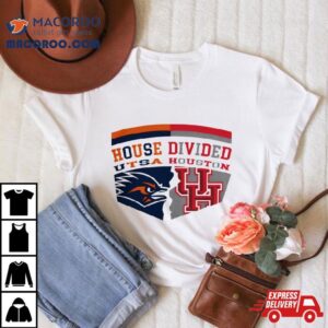 Utsa Roadrunners Vs Houston Cougars House Division Logo Tshirt