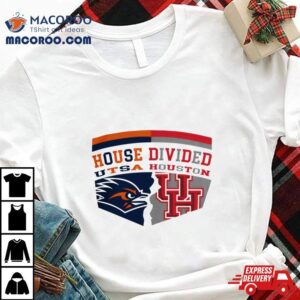 Utsa Roadrunners Vs Houston Cougars House Division Logo Tshirt