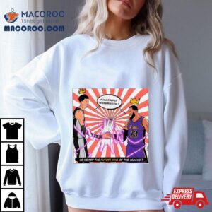 Victor Wembanyama And Lebron James King Successful Transmission Shirt 3 Victor Wembanyama And Lebron James King Successful Transmission Tshirt