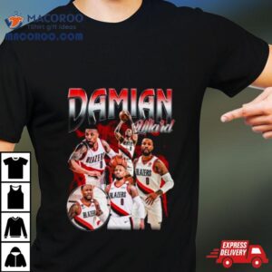 Vintage Damian Lillard Portland Basketball Player Tshirt