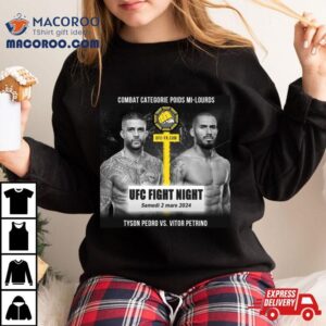 Vitor Petrino Vs Tyson Pedro Ufc 2 Mar 2024 Shirt