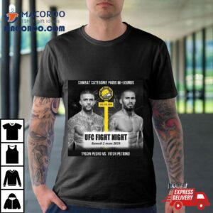 Vitor Petrino Vs Tyson Pedro Ufc 2 Mar 2024 Shirt