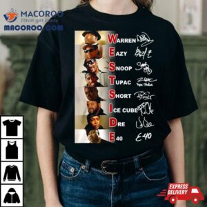 Warren Eazy Snoop Tupac Short Ice Cube Dre E Tshirt