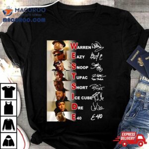 Warren Eazy Snoop Tupac Short Ice Cube Dre E Tshirt