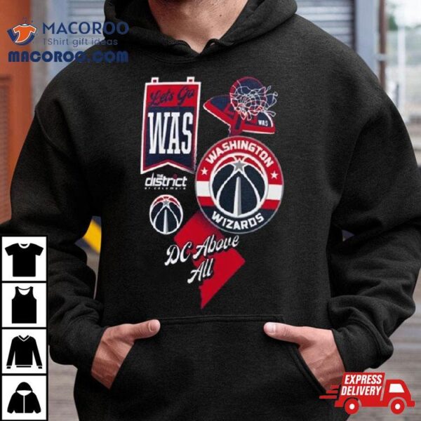 Washington Wizards Split Zone Dc Above All Shirt