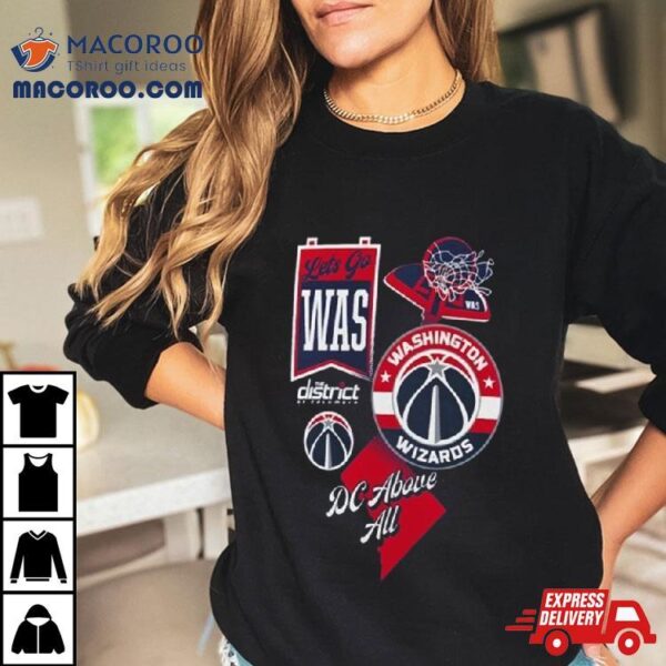 Washington Wizards Split Zone Dc Above All Shirt