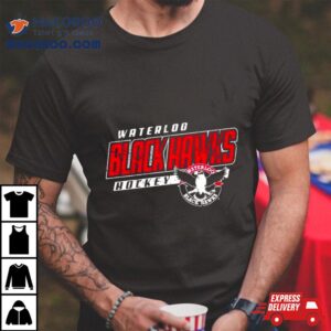 Waterloo Blackhawks Est Eagles Logo Tshirt