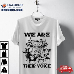 We Are Their Voice Cute Farm Animals Shirt