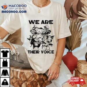 We Are Their Voice Cute Farm Animals Tshirt
