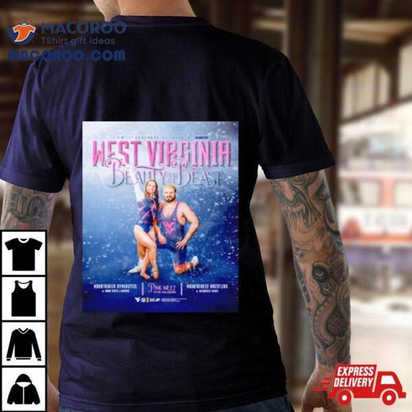 West Virginia Meet Day Beauty And The Beast Poster Shirt