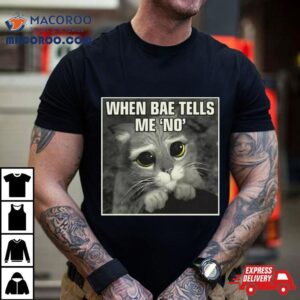 When Bae Tells Me No Meme Shirt