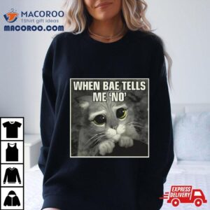 When Bae Tells Me No Meme Tshirt