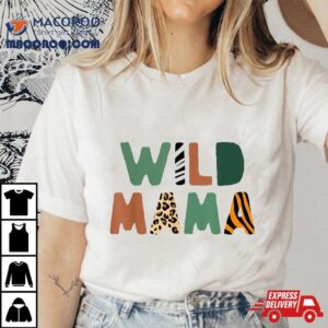 Wild Mama Zoo Born Birthday Safari Jungle Family Shirt