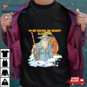 Wizard I M Not Beating The Insanity Allegations Tshirt