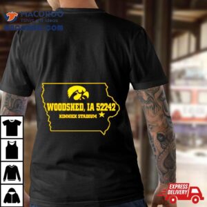 Woodshed Iowa 52242 Kinnick Stadium Shirt