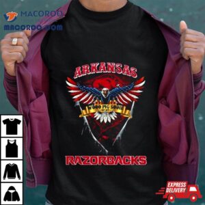 Wooo Pig Sooie Arkansas Razorbacks Football Us Eagle T Shirt