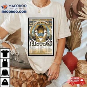 Yellowcard 2024 Ocean Avenue 20 Years Tour Poster Shirt