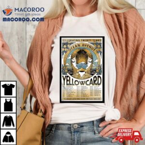 Yellowcard 2024 Ocean Avenue 20 Years Tour Poster Shirt