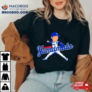 Yoshinobu Yamamoto Los Angeles Dodgers Caricature Shirt