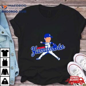 Yoshinobu Yamamoto Los Angeles Dodgers Caricature Tshirt