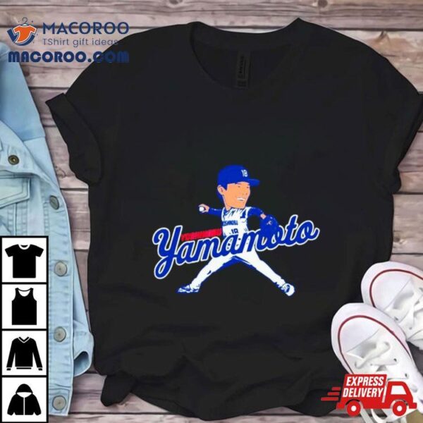 Yoshinobu Yamamoto Los Angeles Dodgers Caricature Shirt