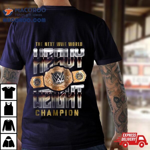 Youth Black Wwe The Next World Heavyweight Champion Shirt