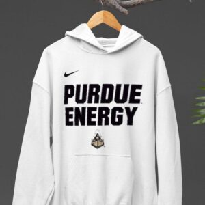 Youth Nike White Purdue Boilermakers On Court Bench Energy Hoodie