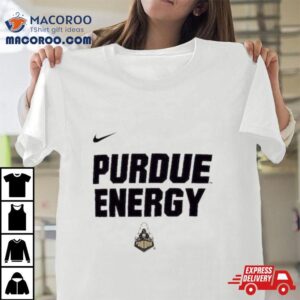 Youth Nike White Purdue Boilermakers On Court Bench Energy Tshirt