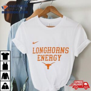 Youth Nike White Texas Longhorns On Court Bench Energy Tshirt