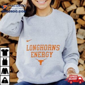 Youth Nike White Texas Longhorns On Court Bench Energy Tshirt