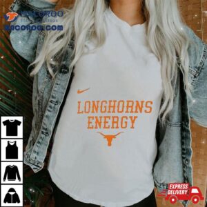 Youth Nike White Texas Longhorns On Court Bench Energy Tshirt