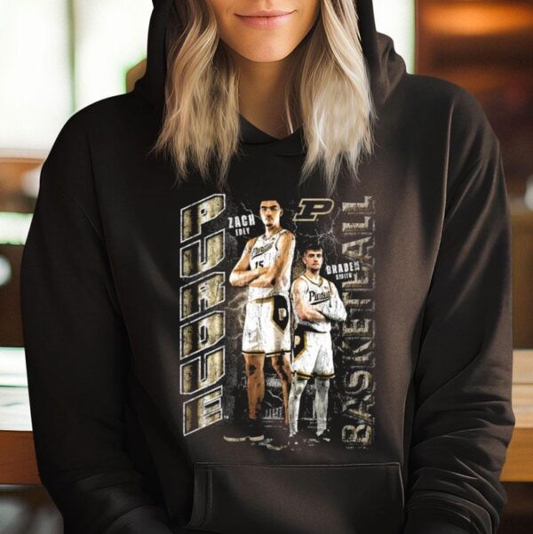 Zach Edey & Braden Smith Purdue Basketball Graphic T Shirt