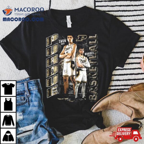 Zach Edey & Braden Smith Purdue Basketball Graphic T Shirt